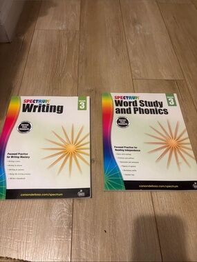Spectrum Grade 3 Writing & Word Study Phonics Workbooks NEW!